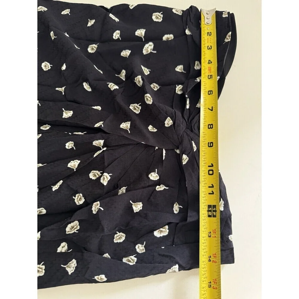 Rag and Bone women's 8 black amber floral-print jacquard midi skirt NWT dressy